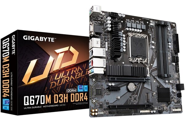 Płyta główna GIGABYTE Q670MD3H Socket 1700 Intel Q670 DDR4 microATX
