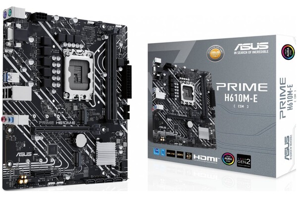 Płyta główna ASUS H610M-E CSM Prime Socket 1700 Intel H610 DDR5 microATX