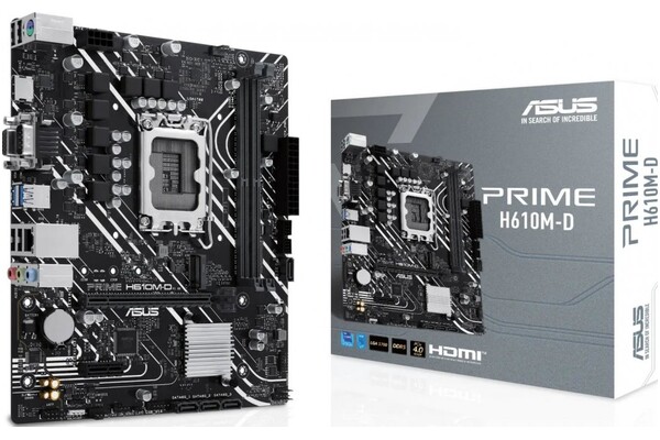 Płyta główna ASUS H610M-D Prime Socket 1700 Intel H610 DDR5 microATX