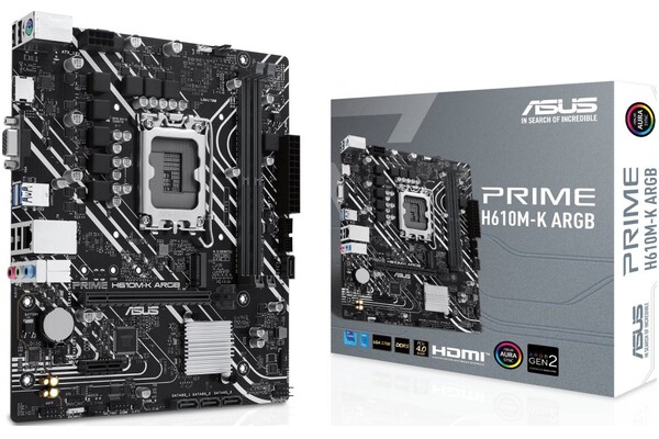 Płyta główna ASUS H610M-K Prime Socket 1700 Intel H610 DDR5 microATX
