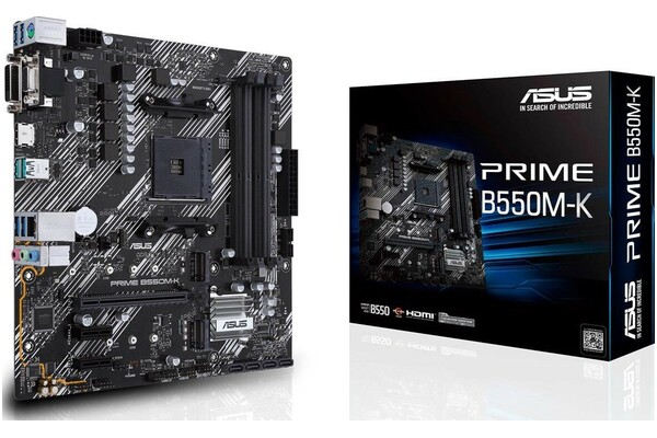 Płyta główna ASUS B550M-K Prime Socket AM4 AMD B550 DDR4 microATX