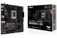 Płyta główna ASUS B660M-E TUF Gaming D4 Socket 1700 Intel B660 DDR4 microATX