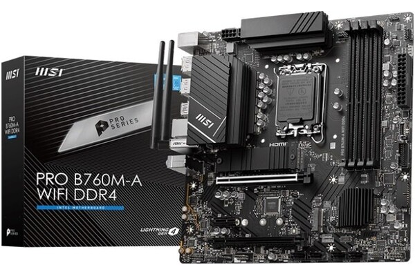 Płyta główna MSI B760MA Pro WiFi Socket 1700 Intel B760 DDR4 microATX