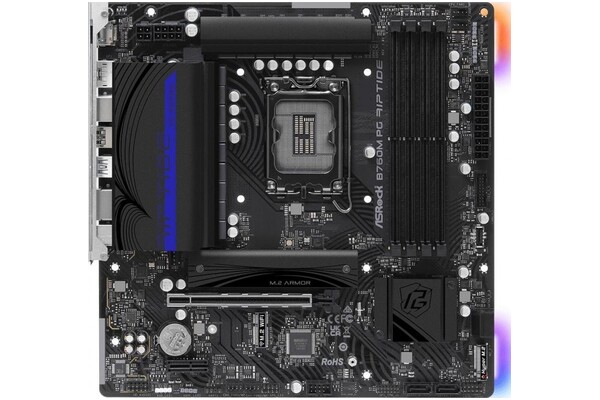 Płyta główna ASrock B760M Phantom Gaming Riptide Socket 1700 Intel B760 DDR5 microATX