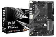 Płyta główna ASrock B450 Pro4 R2.0 Socket AM4 AMD B450 DDR4 ATX