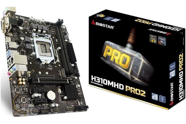 Płyta główna BIOSTAR H310MHD Socket 1151 Intel H310 DDR4 microATX