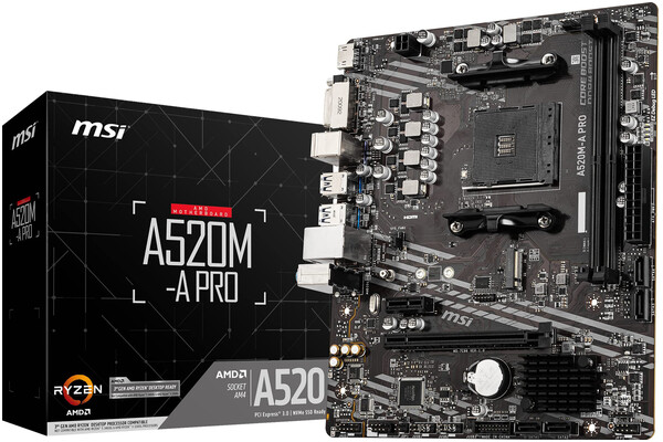 Płyta główna MSI A520MA Pro Socket AM4 AMD A520 DDR4 microATX