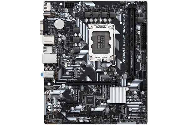 Płyta główna ASrock B760M HDV/M.2 Socket 1700 Intel B760 DDR4 microATX