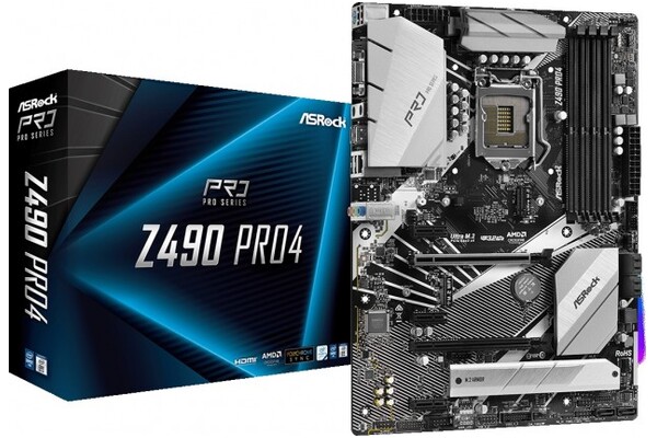 Płyta główna ASrock Z490 Pro4 Socket 1200 Intel Z490 DDR4 ATX