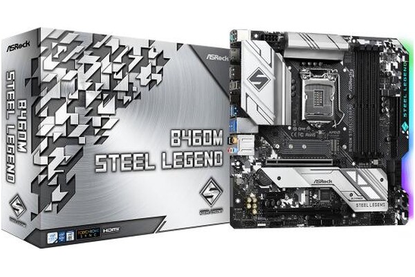 Płyta główna ASrock B460M Steel Legend Socket 1200 Intel B460 DDR4 microATX