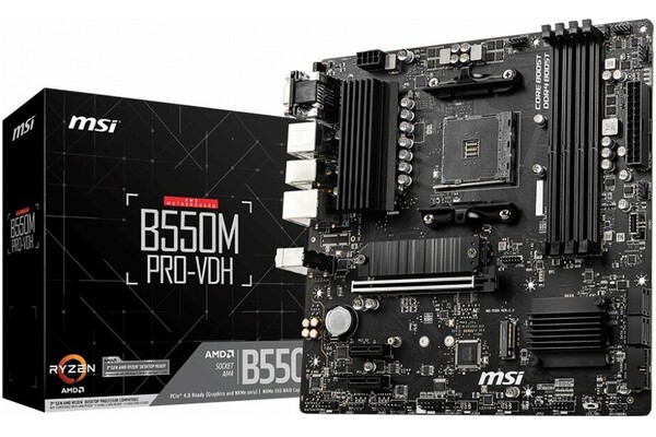 Płyta główna MSI B550M Pro-VDH Socket AM4 AMD B550 DDR4 microATX