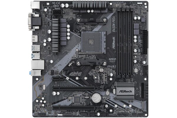 Płyta główna ASrock B450M Pro4 R2.0 Socket AM4 AMD B450 DDR4 microATX