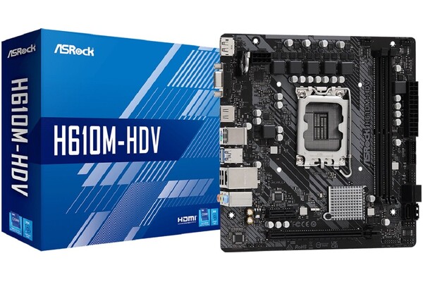 Płyta główna ASrock H610M -HDV Socket 1700 Intel H610 DDR4 microATX