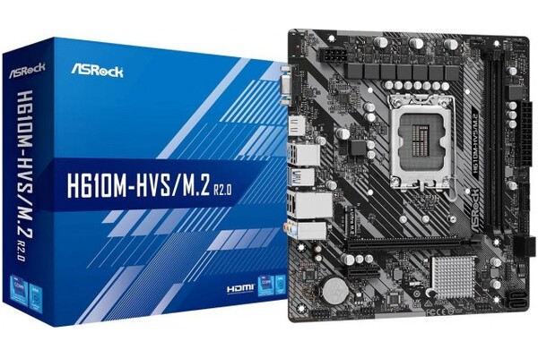 Płyta główna ASrock H610M HVS/M.2 Socket 1700 Intel H610 DDR4 microATX
