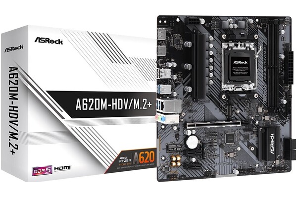 Płyta główna ASrock A620M HDV/M.2+ Socket AM5 AMD A620 DDR5 microATX