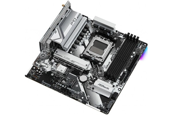Płyta główna ASrock A620M Pro RS WiFi Socket AM5 AMD A620 DDR5 microATX