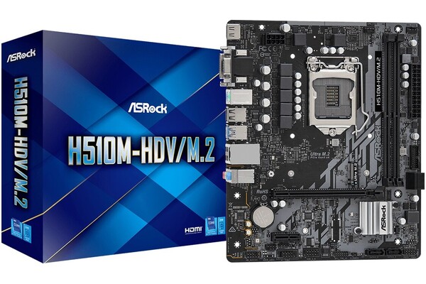Płyta główna ASrock H510M HDV/M.2 Socket 1200 Intel H510 DDR4 microATX