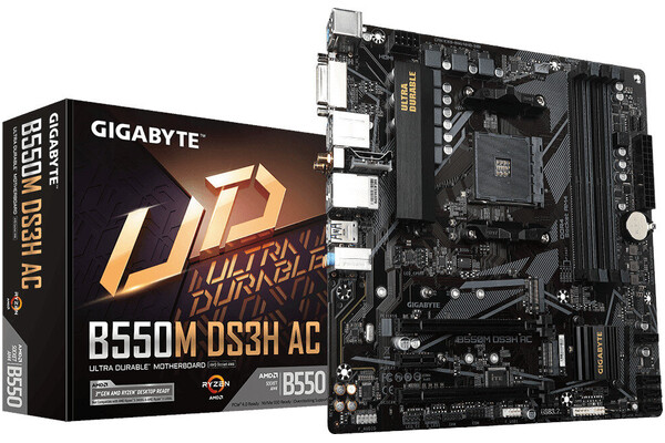 Płyta główna GIGABYTE B550MDS3H Socket AM4 AMD B550 DDR4 microATX