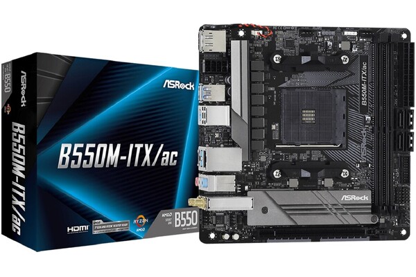 Płyta główna ASrock B550M ITX/AC Socket AM4 AMD B550 DDR4 Mini-ITX