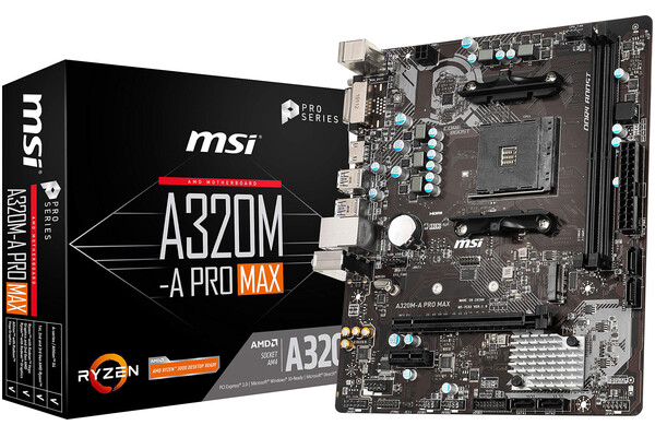 Płyta główna MSI A320MA Pro Max Socket AM4 AMD A320 DDR4 microATX