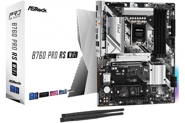 Płyta główna ASrock B760 Pro RS WiFi Socket 1700 Intel B760 DDR5 ATX