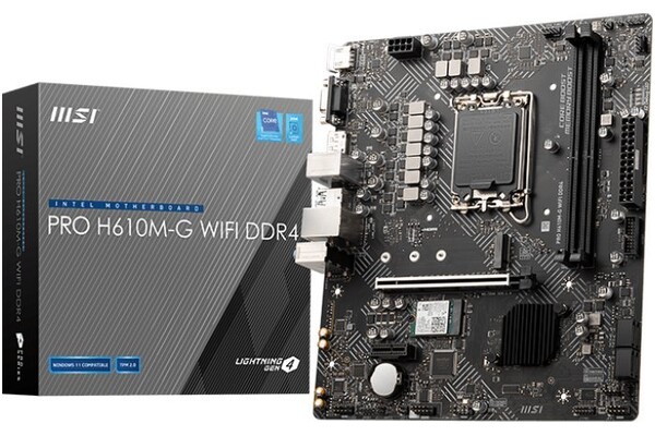 Płyta główna MSI H610MG Pro WiFi Socket 1700 Intel H610 DDR4 microATX