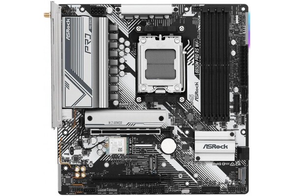 Płyta główna ASrock B650M Pro RS WiFi Socket AM5 AMD B650 DDR5 microATX