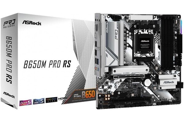 Płyta główna ASrock B650M Pro RS Socket AM5 AMD B650 DDR5 microATX