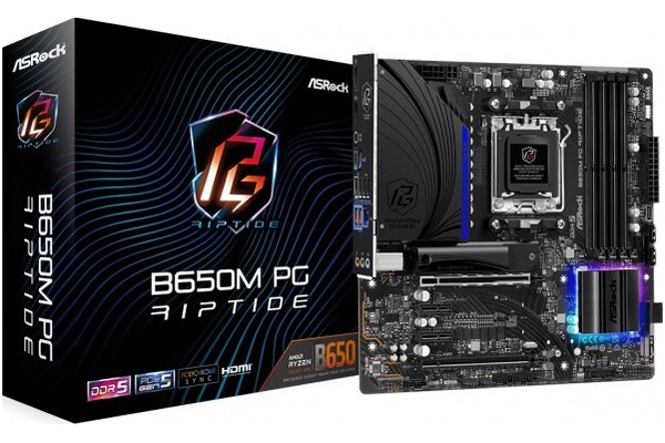 Płyta główna ASrock B650M Phantom Gaming Riptide Socket AM5 AMD B650 DDR5 microATX