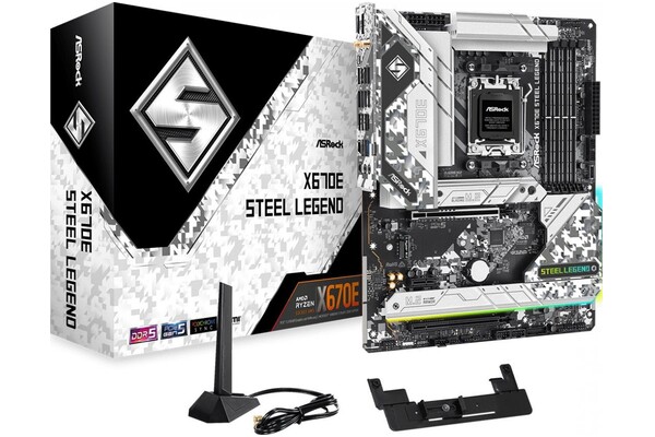 Płyta główna ASrock X670E Steel Legend Socket AM5 AMD X670E DDR5 ATX