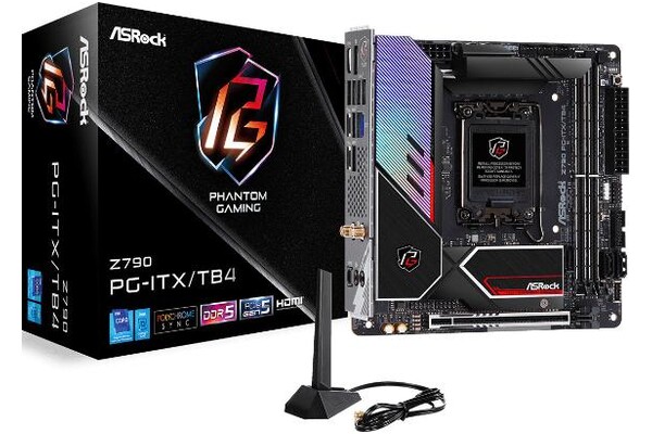 Płyta główna ASrock Z790 Phantom Gaming TB4 ITX Socket 1700 Intel Z790 DDR5 Mini-ITX
