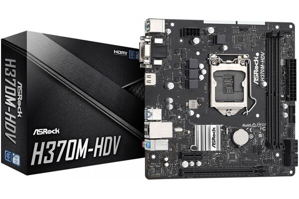Płyta główna ASrock H370M -HDV Socket 1151 Intel H370 DDR4 microATX
