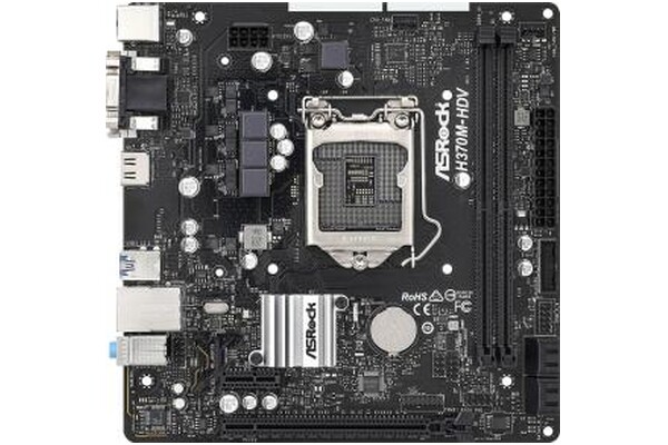 Płyta główna ASrock H370M -HDV Socket 1151 Intel H370 DDR4 microATX