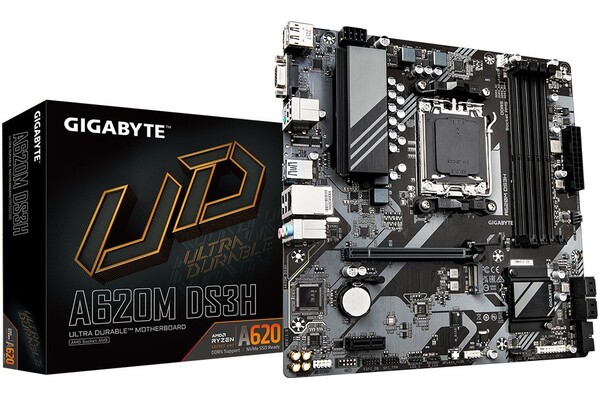 Płyta główna GIGABYTE A620MDS3H Socket AM5 AMD A620 DDR5 microATX