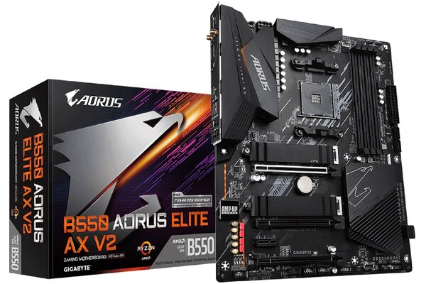 Płyta główna GIGABYTE B550 Aorus Elite AX V2 Socket AM4 AMD B550 DDR4 ATX