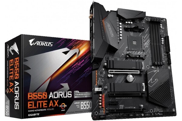 Płyta główna GIGABYTE B550 Aorus Elite AX Socket AM4 AMD B550 DDR4 ATX