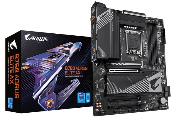 Płyta główna GIGABYTE B760 Aorus Elite AX Socket 1700 Intel B760 DDR5 ATX