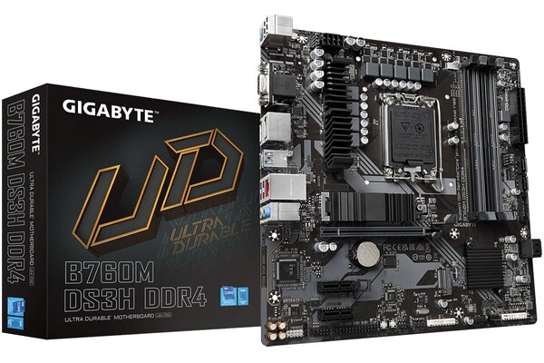 Płyta główna GIGABYTE B760MDS3H Socket 1700 Intel B760 DDR4 microATX