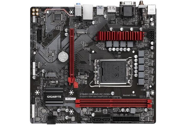 Płyta główna GIGABYTE B760M Gaming AC Socket 1700 Intel B760 DDR4 microATX