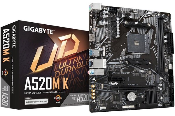Płyta główna GIGABYTE A520MK Socket AM4 AMD A520 DDR4 ATX