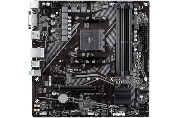 Płyta główna GIGABYTE A520MDS3H Socket AM4 AMD A520 DDR4 microATX