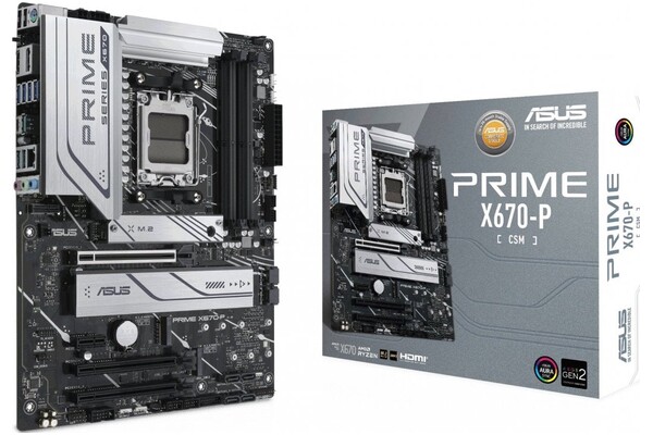 Płyta główna ASUS X670-P CSM Prime Socket AM5 AMD X670 DDR5 ATX