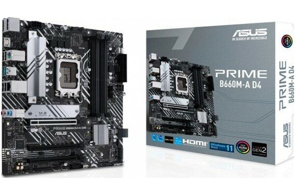 Płyta główna ASUS B660M-A Prime D4 Socket 1700 Intel B660 DDR4 microATX