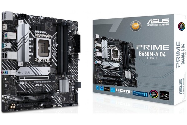 Płyta główna ASUS B660M-A CSM Prime Socket 1700 Intel B660 DDR4 microATX