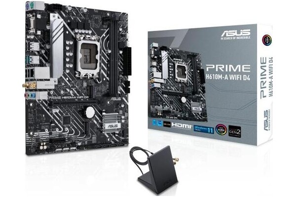 Płyta główna ASUS H610M-A Prime D4 WiFi Socket 1700 Intel H610 DDR4 microATX