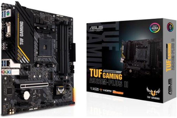 Płyta główna ASUS A520M Plus II TUF Gaming Socket AM4 AMD A520 DDR4 microATX