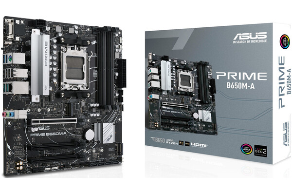 Płyta główna ASUS B650M-A Prime Socket AM5 AMD B650 DDR5 microATX