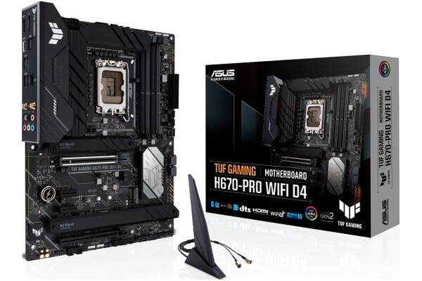 Płyta główna ASUS H670 Pro TUF Gaming D4 WiFi Socket 1700 Intel H670 DDR4 ATX