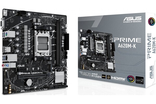 Płyta główna ASUS A620M-K Prime Socket AM5 AMD A620 DDR5 microATX
