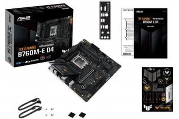 Płyta główna ASUS B760M-E TUF Gaming D4 Socket 1700 Intel B760 DDR4 microATX